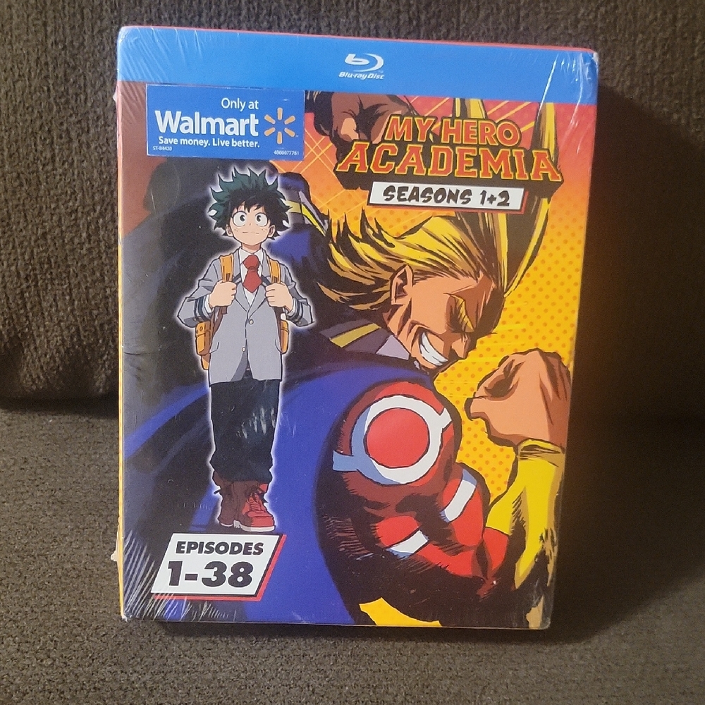 My Hero Academia Seasons 1+2 Episides 1-38  Blu-ray
